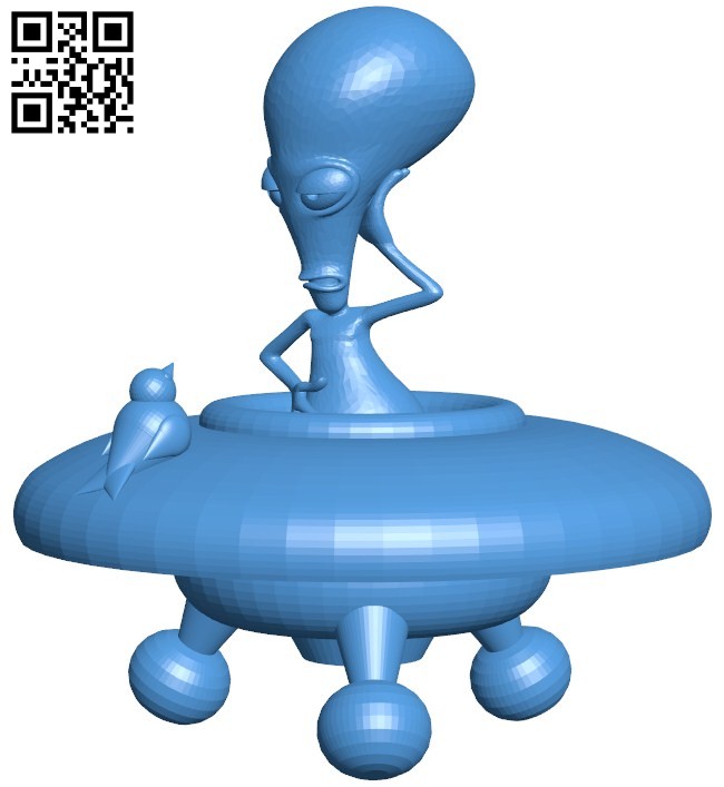 Roger futurama B006378 file stl free download 3D Model for CNC and 3d printer