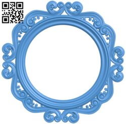 Round frame pattern A004522 download free stl files 3d model for CNC wood carving