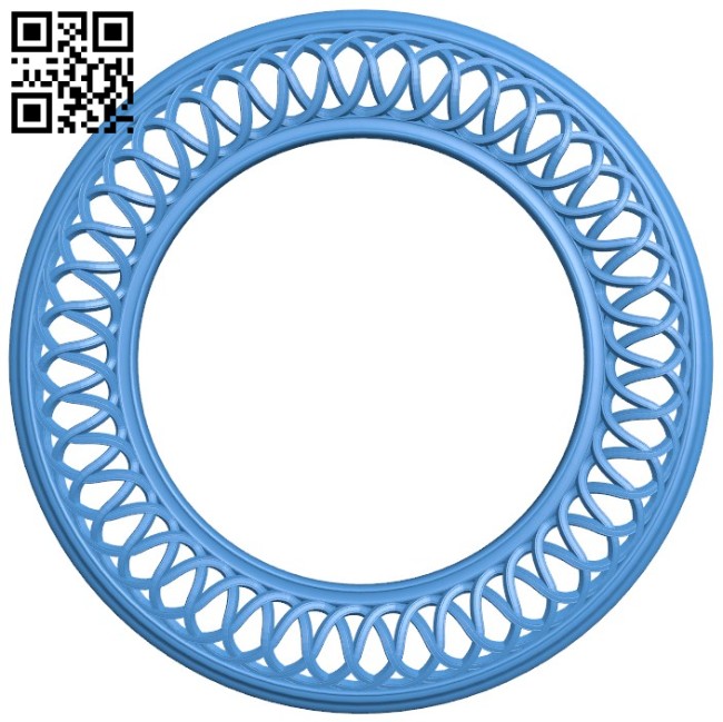 Round frame pattern A004531 download free stl files 3d model for CNC wood carving