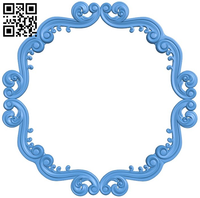 Round frame pattern A004546 download free stl files 3d model for CNC wood carving