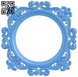 Round frame pattern A004551 download free stl files 3d model for CNC wood carving