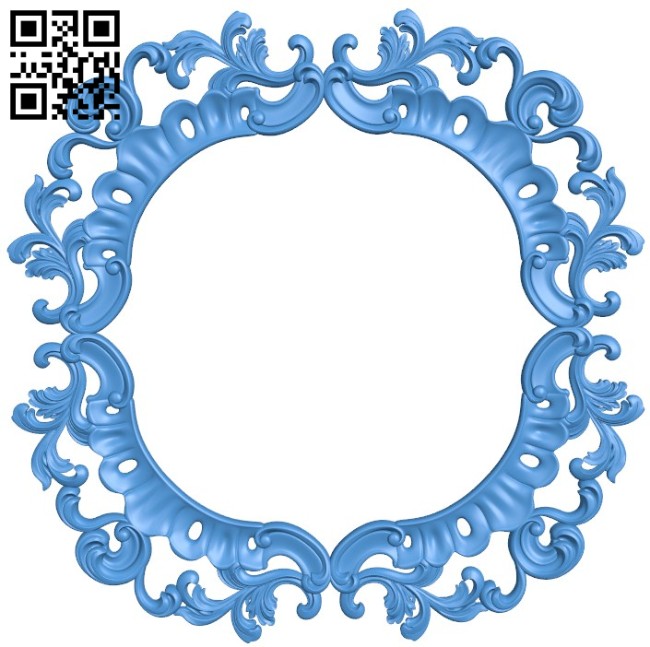 Round frame pattern A004564 download free stl files 3d model for CNC wood carving