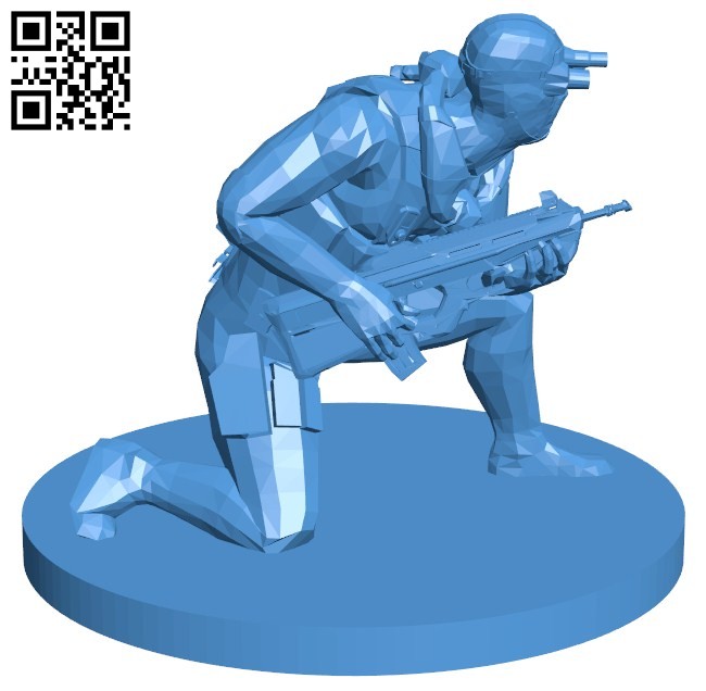 Sam Fisher man B006456 file stl free download 3D Model for CNC and 3d printer