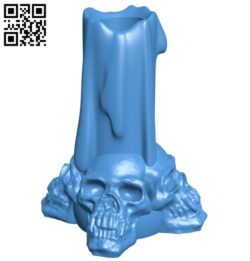 Skull candle B006534 file stl free download 3D Model for CNC and 3d printer