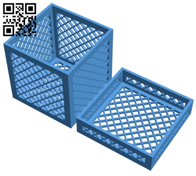 Square box B006494 file stl free download 3D Model for CNC and 3d printer