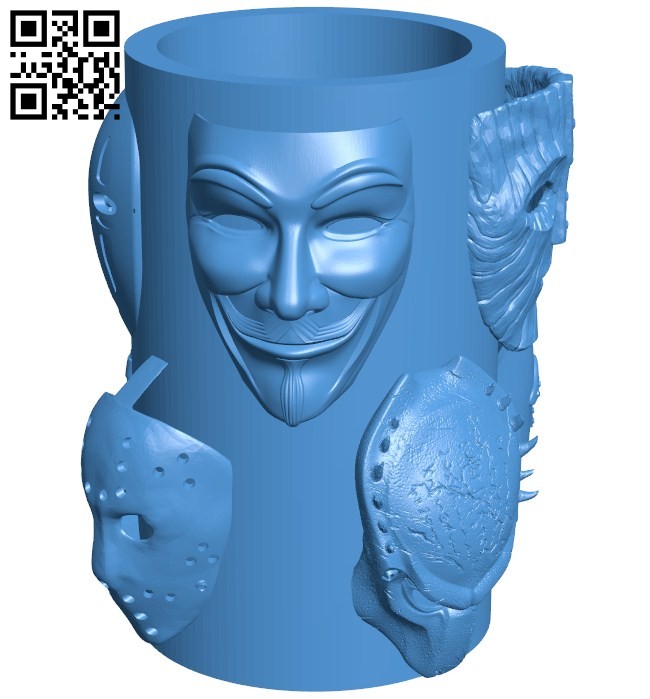 Stand with masks B006512 file stl free download 3D Model for CNC and 3d printer