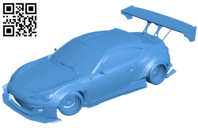 Subaru BRZ Car B006616 file stl free download 3D Model for CNC and 3d printer