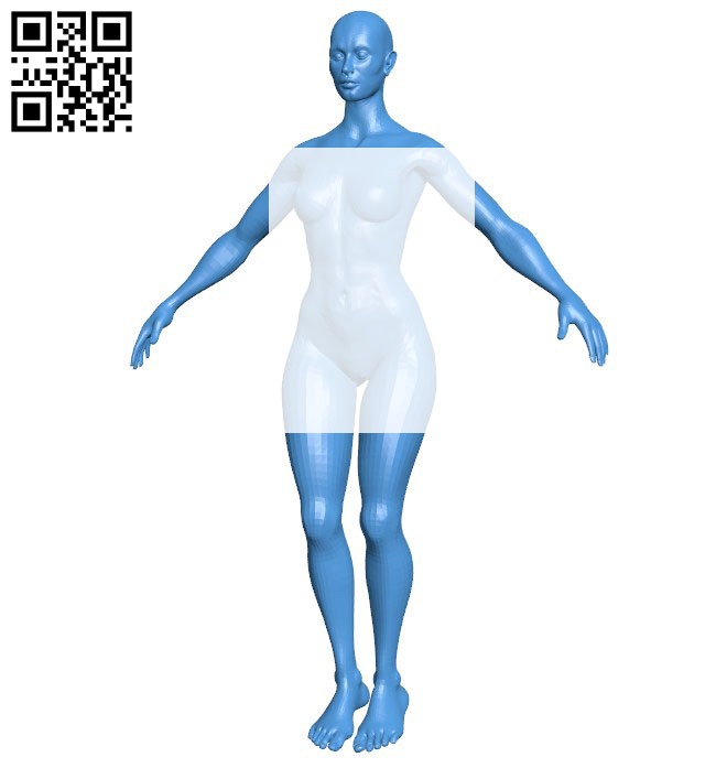 Superhero female B006516 file stl free download 3D Model for CNC and 3d printer