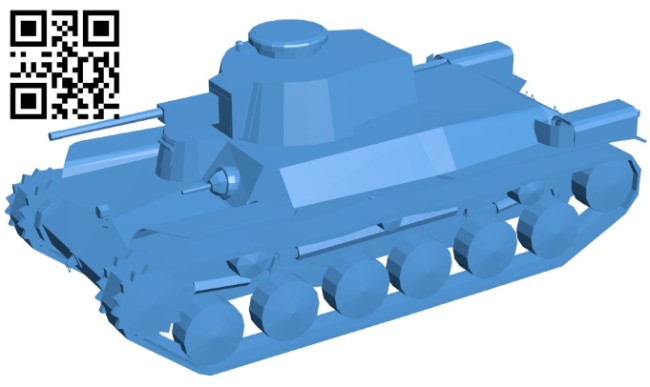Tank Type-97 B006582 file stl free download 3D Model for CNC and 3d printer