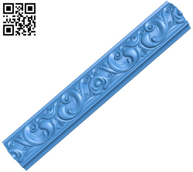 The long decor pattern A004484 download free stl files 3d model for CNC wood carving