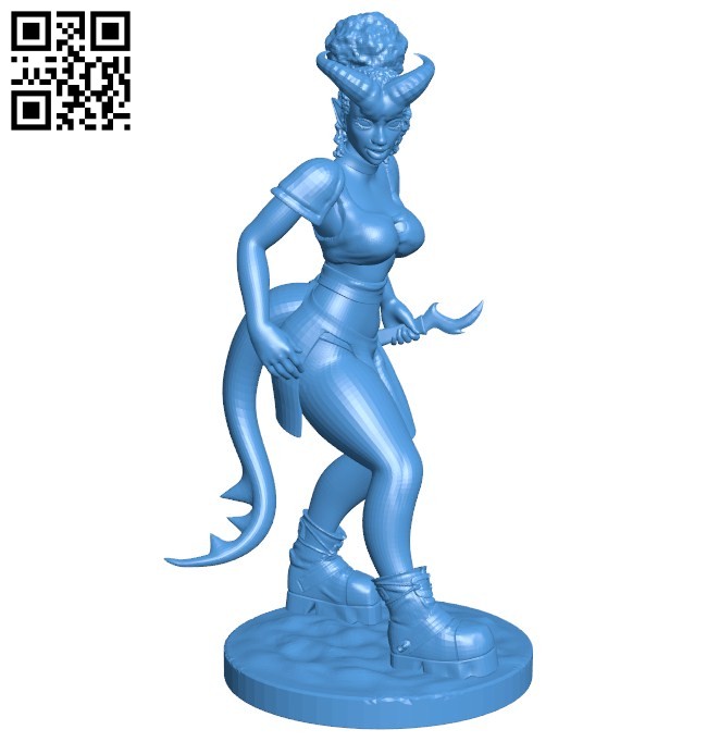 Tiefling revised - Devil B006631 file stl free download 3D Model for CNC and 3d printer