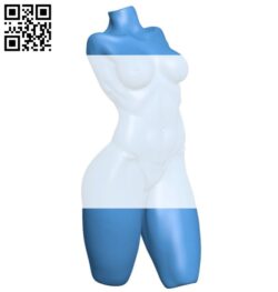 Torso of slender girl B006612 file stl free download 3D Model for CNC and 3d printer