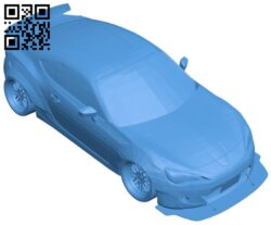 Toyota GT86 Car B006610 file stl free download 3D Model for CNC and 3d printer