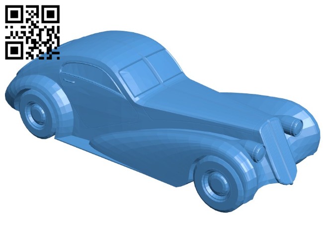 Truffade Z-Type Car B006597 file stl free download 3D Model for CNC and 3d printer
