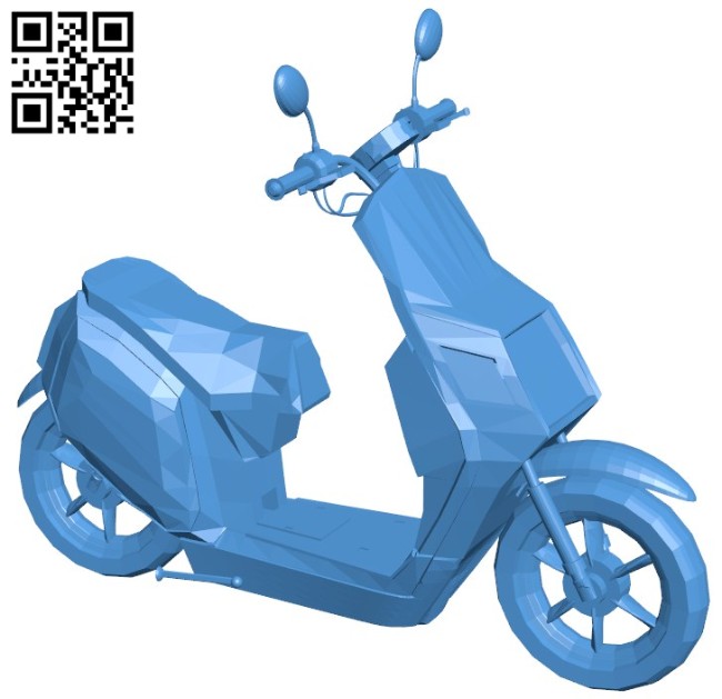 Usual scooter B006568 file stl free download 3D Model for CNC and 3d printer