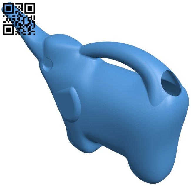 Vattenkanna Elefant B006506 file stl free download 3D Model for CNC and 3d printer