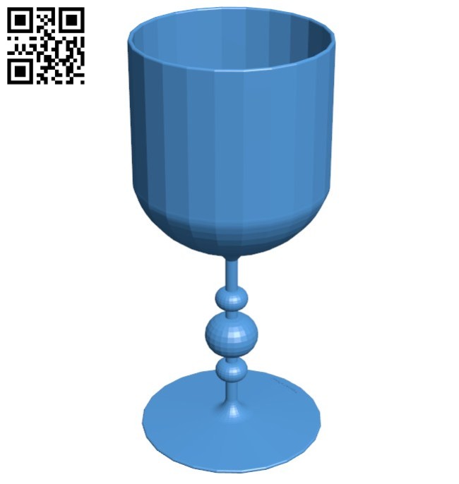 Wine glass B006519 file stl free download 3D Model for CNC and 3d printer