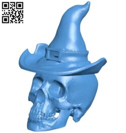 Witch skull B006503 file stl free download 3D Model for CNC and 3d printer