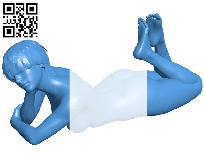 Women Naked dreamer B006465 file stl free download 3D Model for CNC and 3d printer