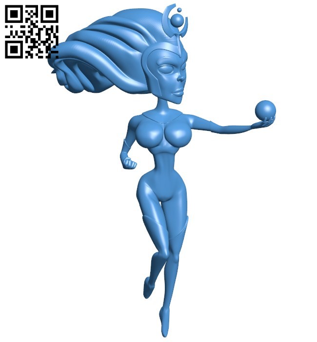 Women Super Nova B006505 file stl free download 3D Model for CNC and 3d printer
