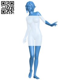 Women pretty B006464 file stl free download 3D Model for CNC and 3d printer