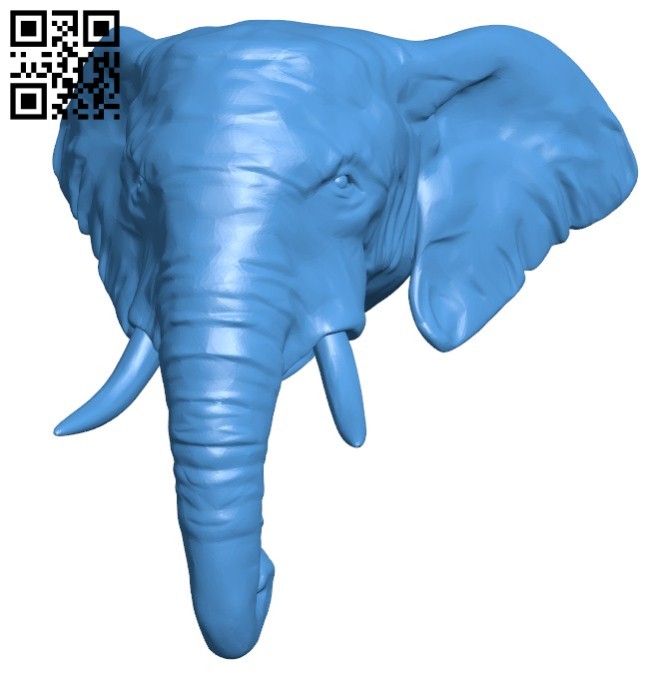 African elephant B006716 file stl free download 3D Model for CNC and 3d printer