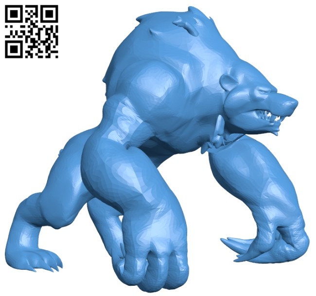 Bear B006968 file stl free download 3D Model for CNC and 3d printer
