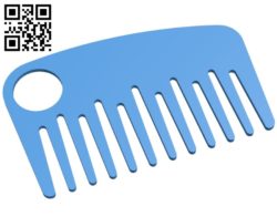 Beard Comb B006869 file stl free download 3D Model for CNC and 3d printer