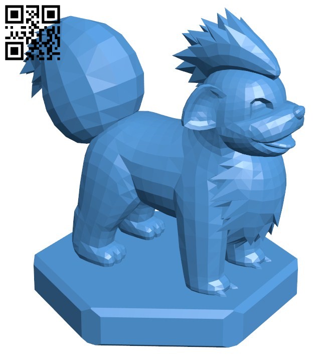 Bishop Growlithe - pokemon B006756 file stl free download 3D Model for CNC and 3d printer