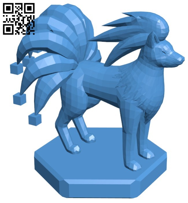 Bishop Ninetales - pokemon B006757 file stl free download 3D Model for CNC and 3d printer