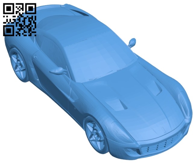 Car ferrari 599gtb B006838 file stl free download 3D Model for CNC and 3d printer