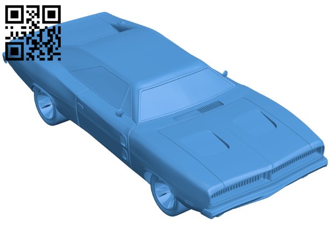 Charger 1969 car B006703 file stl free download 3D Model for CNC and 3d printer
