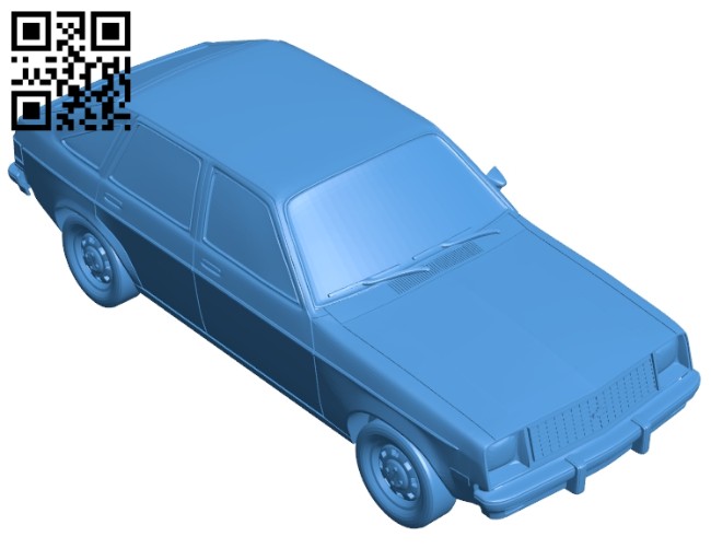 Chevette car B006882 file stl free download 3D Model for CNC and 3d printer