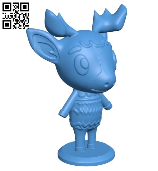 Christmas reindeer B007111 file stl free download 3D Model for CNC and 3d printer
