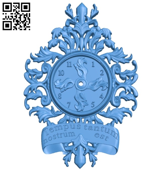 Clock watcher A004771 download free stl files 3d model for CNC wood carving