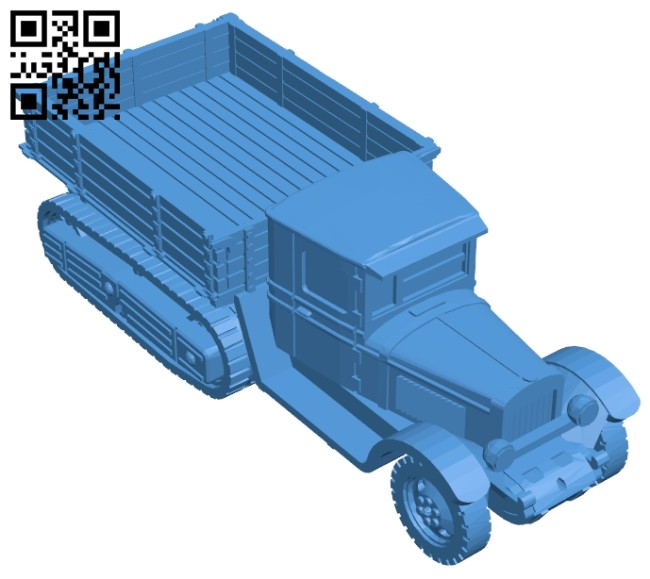 Crawler truck B006976 file stl free download 3D Model for CNC and 3d printer