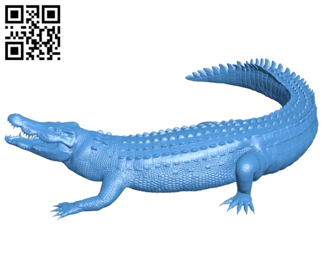 Crocodile B006901 file stl free download 3D Model for CNC and 3d printer