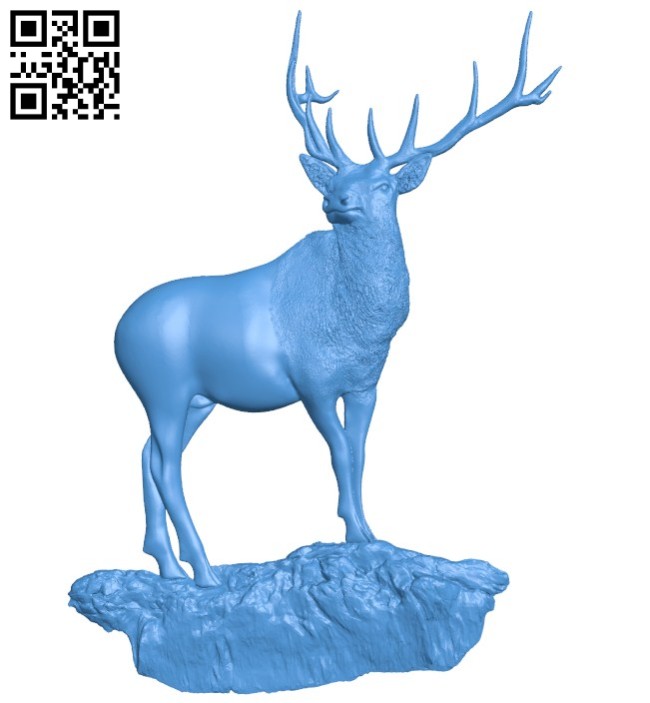 Deer A004596 download free stl files 3d model for CNC wood carving