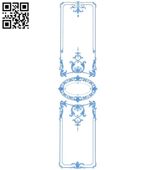 Door pattern design A004619 download free stl files 3d model for CNC wood carving