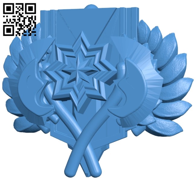 Dota 2 Keychain Ancient rank with logo B007058 file stl free download 3D Model for CNC and 3d printer