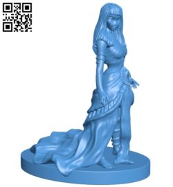 Egyptian queen -women B006987 file stl free download 3D Model for CNC and 3d printer