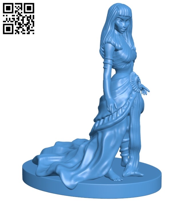 Egyptian queen B006987 file stl free download 3D Model for CNC and 3d printer
