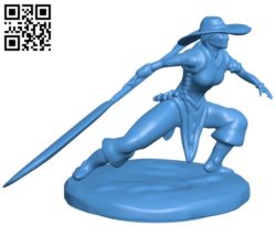Female monk B007027 file stl free download 3D Model for CNC and 3d printer