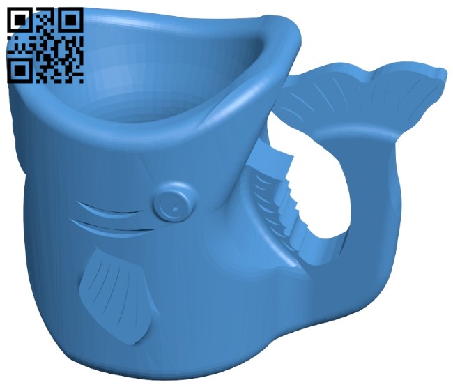 Fish Cup B007023 file stl free download 3D Model for CNC and 3d printer