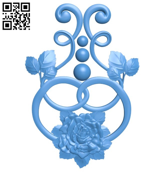 Flower pattern design A004613 download free stl files 3d model for CNC wood carving