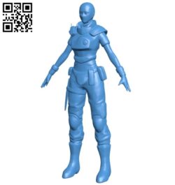 Ghost lady B006714 file stl free download 3D Model for CNC and 3d printer