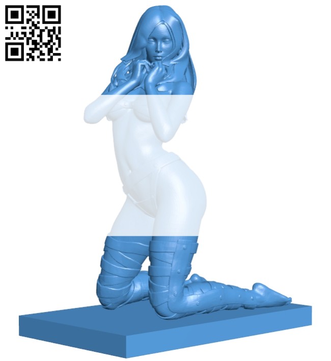 Girl phone stand - smartphone B007079 file stl free download 3D Model for CNC and 3d printer