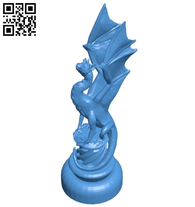 Got Knight - Chess B007004 file stl free download 3D Model for CNC and 3d printer