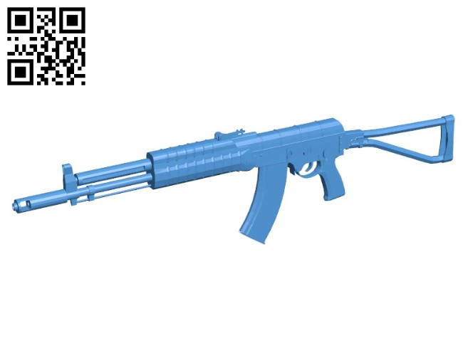 Gun AK B006715 file stl free download 3D Model for CNC and 3d printer