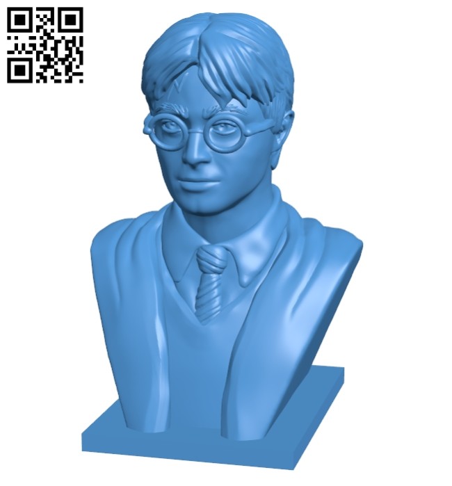 Harry potter bust B006947 file stl free download 3D Model for CNC and 3d printer